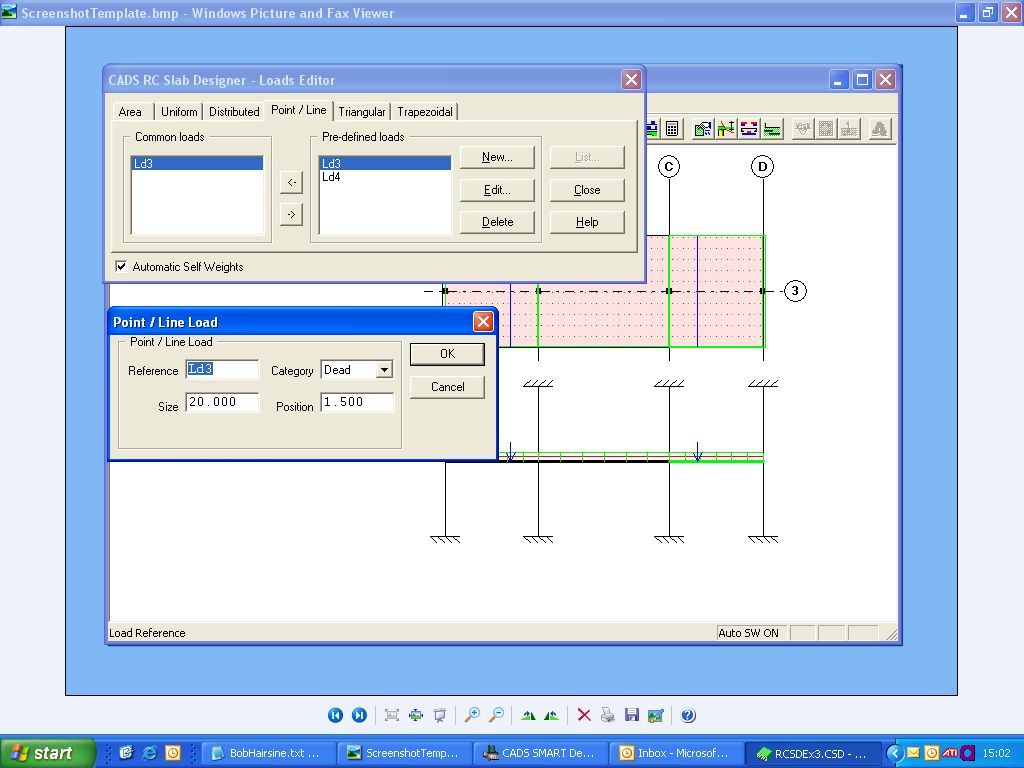 cads designer bearing pile CADS  and  UK RCSD Creating applying  loads