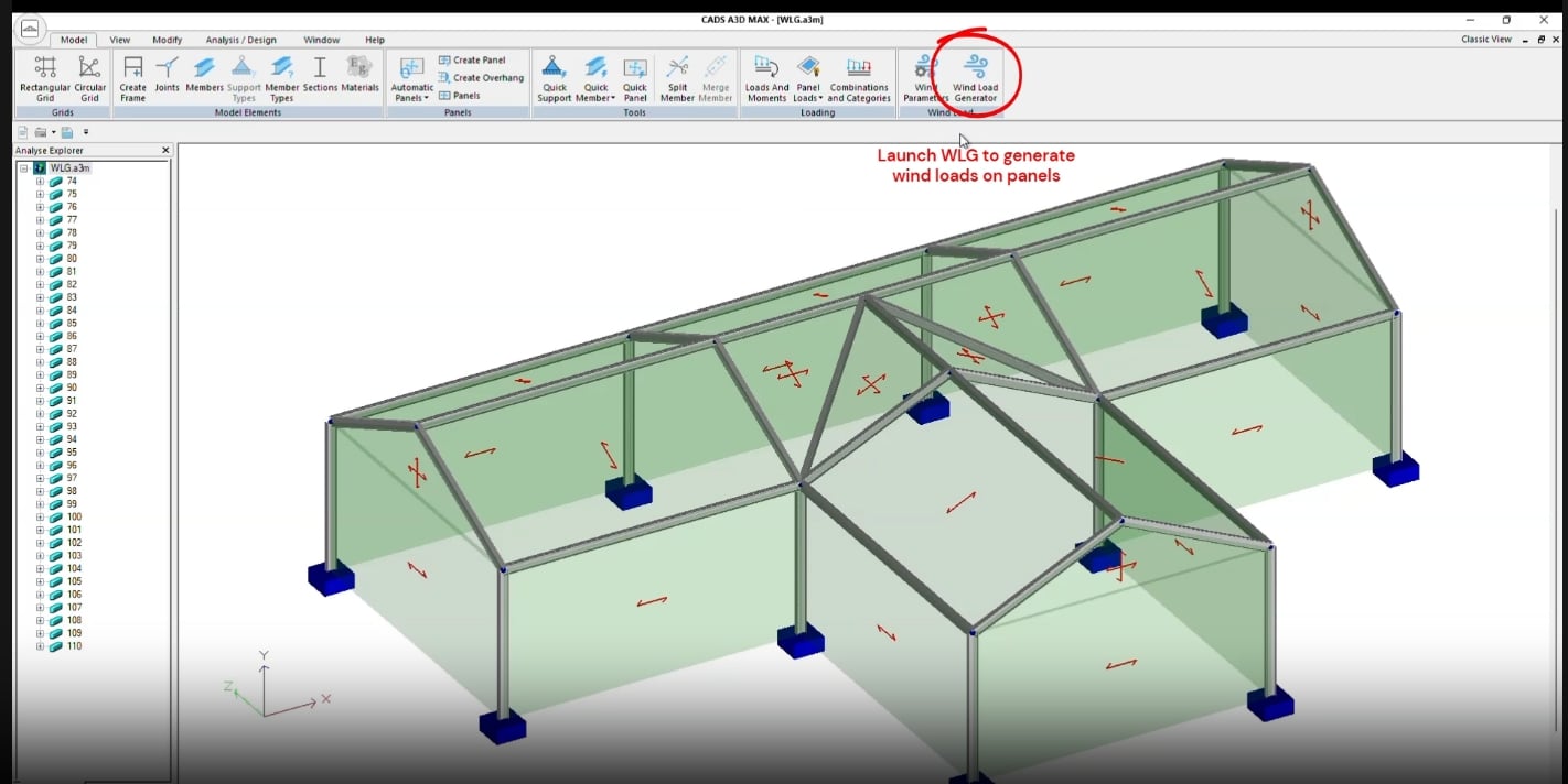 CADS A3D Max Wind Load Calculator
